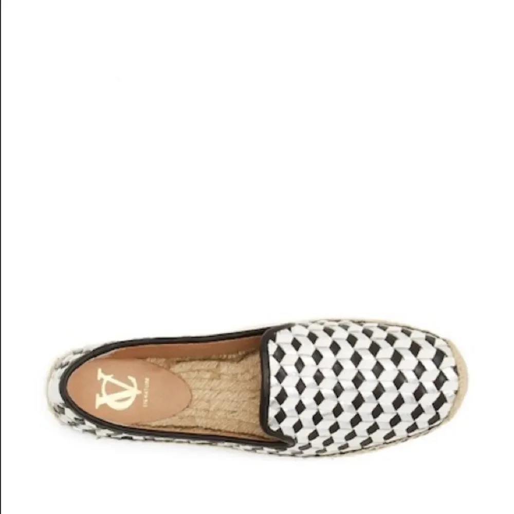 Vince Camuto Charie Espadrille Flat Black Silver